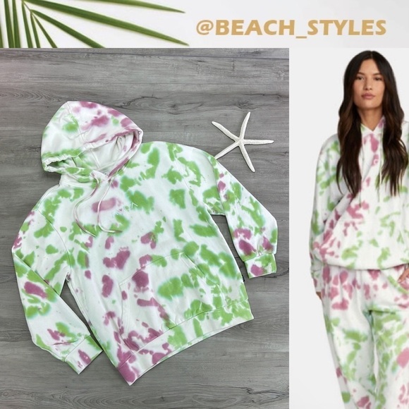 🔆RVCA🔆 LITTLE TIE-DYE HOODIE SWEATSHIRT - Picture 1 of 14